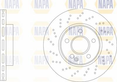 NAPA NBD5107 - Brake Disc autospares.lv