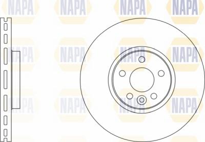NAPA NBD5115 - Brake Disc autospares.lv