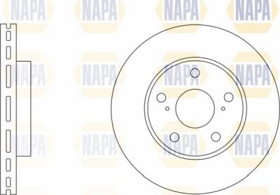 NAPA NBD5183 - Brake Disc autospares.lv