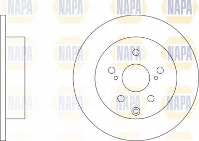 NAPA NBD5182 - Brake Disc autospares.lv