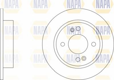 NAPA NBD5187 - Brake Disc autospares.lv