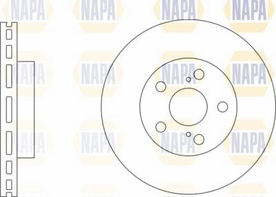 NAPA NBD5136 - Brake Disc autospares.lv