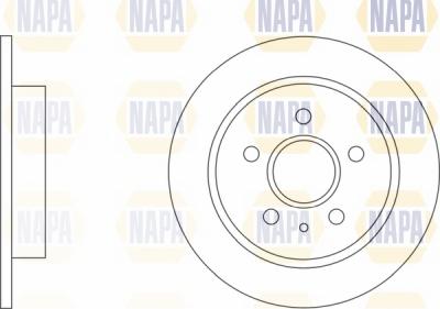 NAPA NBD5130 - Brake Disc autospares.lv