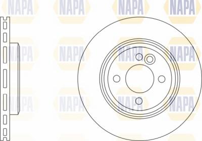 NAPA NBD5123 - Brake Disc autospares.lv