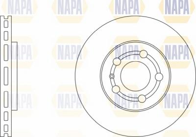 NAPA NBD5176 - Brake Disc autospares.lv