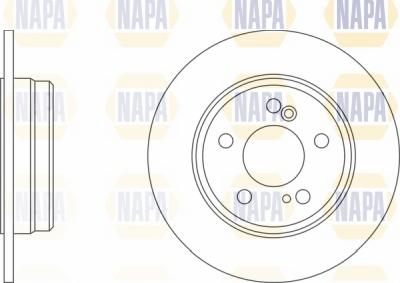 NAPA NBD5171 - Brake Disc autospares.lv