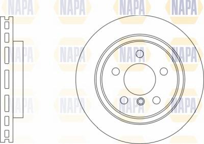 NAPA NBD5172 - Brake Disc autospares.lv