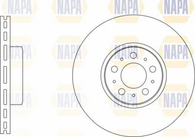 NAPA NBD5849 - Brake Disc autospares.lv