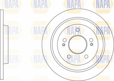 NAPA NBD5840 - Brake Disc autospares.lv