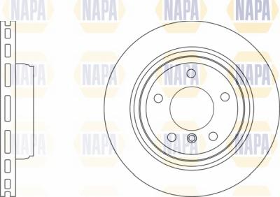 NAPA NBD5843 - Brake Disc autospares.lv