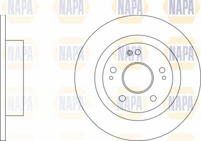 NAPA NBD5856 - Brake Disc autospares.lv