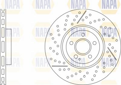 NAPA NBD5851 - Brake Disc autospares.lv