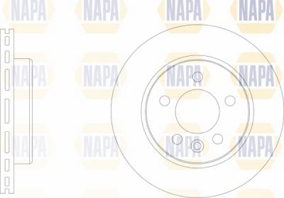 NAPA NBD5858 - Brake Disc autospares.lv