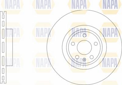 NAPA NBD5853 - Brake Disc autospares.lv