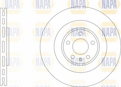 NAPA NBD5852 - Brake Disc autospares.lv