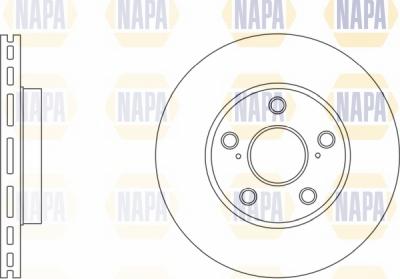 NAPA NBD5800 - Brake Disc autospares.lv