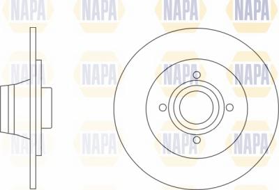 NAPA NBD5808 - Brake Disc autospares.lv