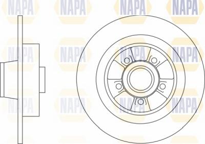 NAPA NBD5807 - Brake Disc autospares.lv