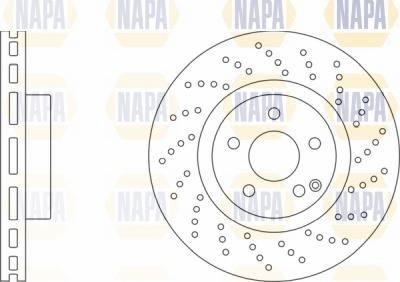 NAPA NBD5813 - Brake Disc autospares.lv