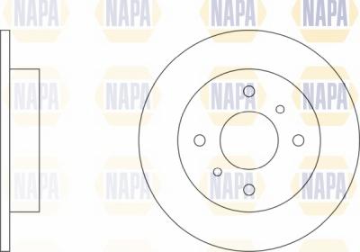 NAPA NBD5883 - Brake Disc autospares.lv