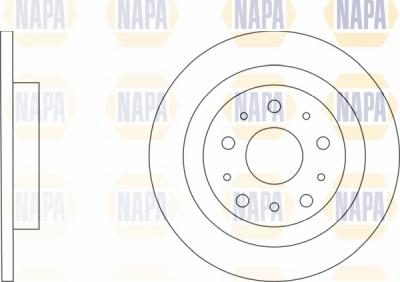 NAPA NBD5839 - Brake Disc autospares.lv