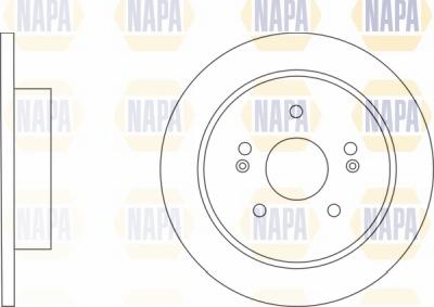 NAPA NBD5836 - Brake Disc autospares.lv