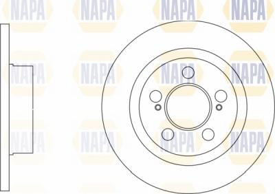 NAPA NBD5833 - Brake Disc autospares.lv