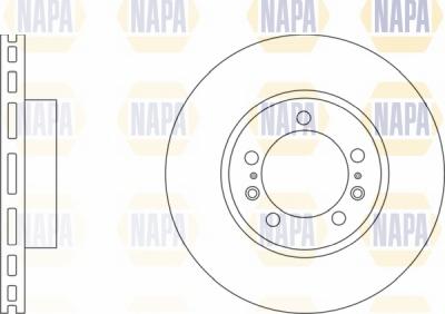 NAPA NBD5832 - Brake Disc autospares.lv