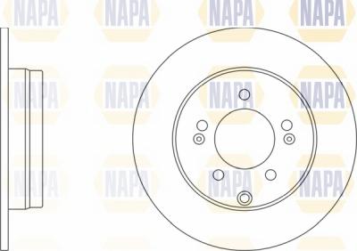 NAPA NBD5825 - Brake Disc autospares.lv