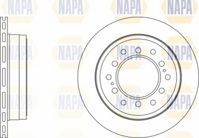 NAPA NBD5820 - Brake Disc autospares.lv
