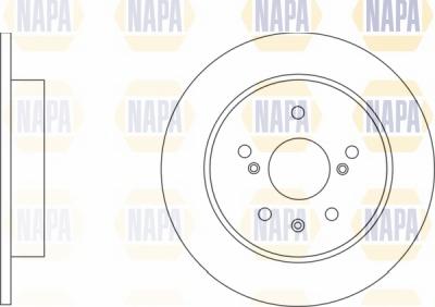 NAPA NBD5822 - Brake Disc autospares.lv