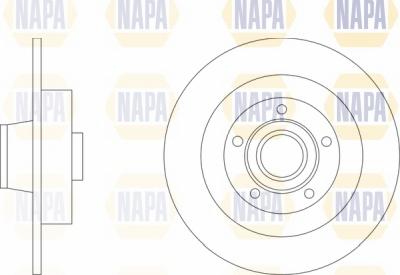 NAPA NBD5879 - Brake Disc autospares.lv