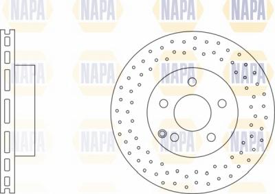 NAPA NBD5399 - Brake Disc autospares.lv