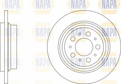 NAPA NBD5358 - Brake Disc autospares.lv