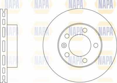 NAPA NBD5369 - Brake Disc autospares.lv