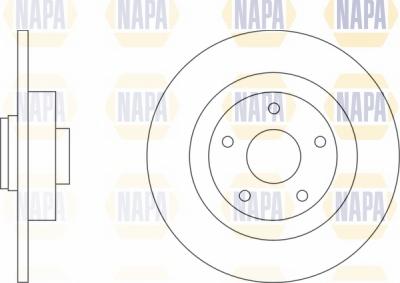 NAPA NBD5362 - Brake Disc autospares.lv