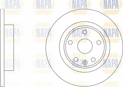 NAPA NBD5367 - Brake Disc autospares.lv