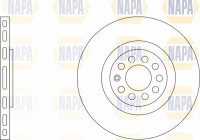 NAPA NBD5309 - Brake Disc autospares.lv