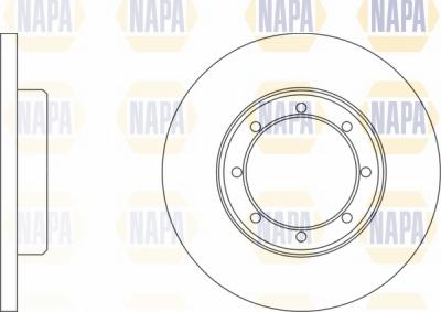 NAPA NBD5304 - Brake Disc autospares.lv