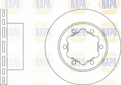 NAPA NBD5306 - Brake Disc autospares.lv