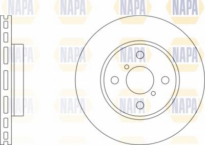 NAPA NBD5302 - Brake Disc autospares.lv