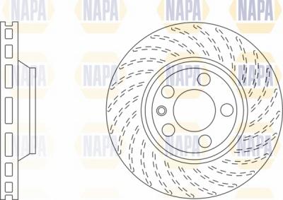 NAPA NBD5307 - Brake Disc autospares.lv