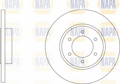 NAPA NBD5313 - Brake Disc autospares.lv