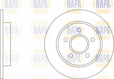 NAPA NBD5385 - Brake Disc autospares.lv