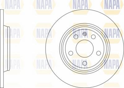 NAPA NBD5386 - Brake Disc autospares.lv