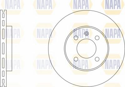 NAPA NBD5382 - Brake Disc autospares.lv