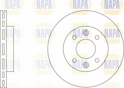 NAPA NBD5387 - Brake Disc autospares.lv