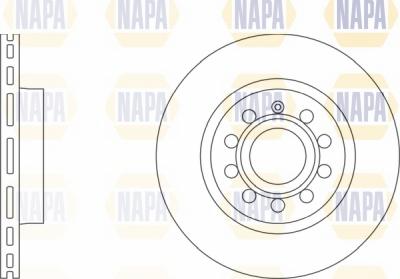 NAPA NBD5339 - Brake Disc autospares.lv