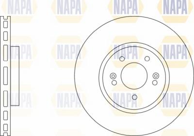 NAPA NBD5336 - Brake Disc autospares.lv