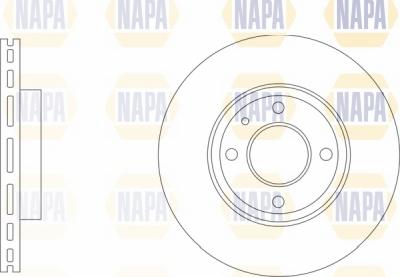 NAPA NBD5333 - Brake Disc autospares.lv